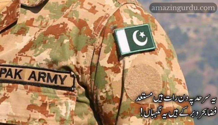 ہمارے برادر یہ فوجی جواں | پاک فوج کے جوانوں کی محبت میں کچھ اشعار