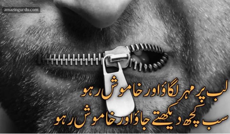 لب پر مہر لگاؤ اور خاموش رہو | طنزیہ شاعری