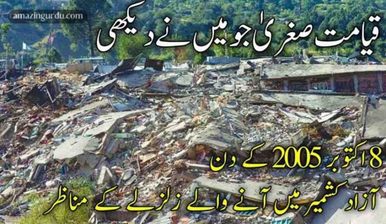 قیامت صغریٰ جو میں نے دیکھی | 8 اکتوبر 2005 کے زلزلے کی کچھ جھلکیاں
