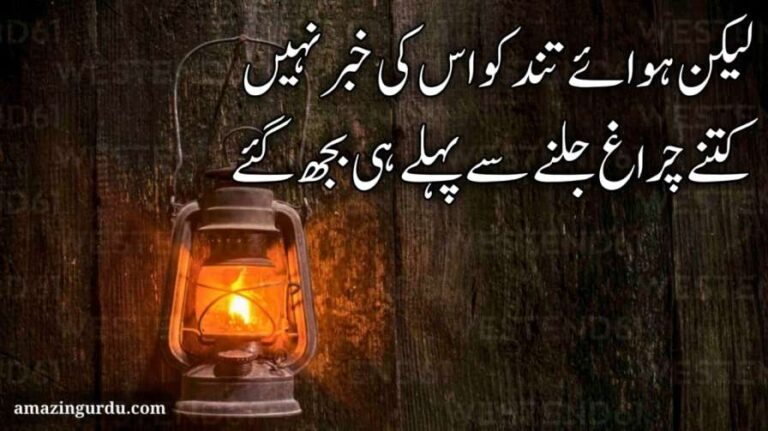 موج  ہوا کا ذائقہ چکھتے ہی بجھ گئے | چراغوں پر اشعار |Urdu Ghaza Lyrics