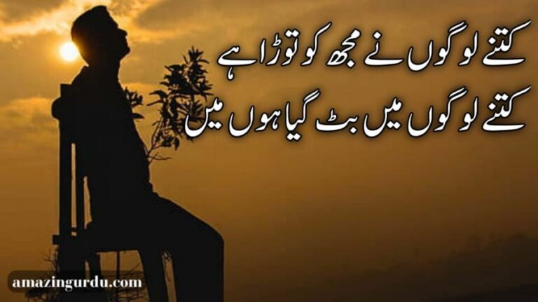 دنیا داری سے کٹ گیا ہوں میں اپنے اندر سِمٹ گیا ہوں میں | اداس اردو شاعری