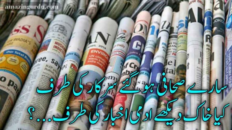 سارے صحافی ہو گئے سرکار کی طرف | انقلابی اشعار | inqlabi poetry in urdu text