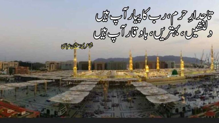تاجدارِ حرم، رب کا پیار آپ ہیں | خوبصورت اردو نعت شریف |naat lyrics in urdu