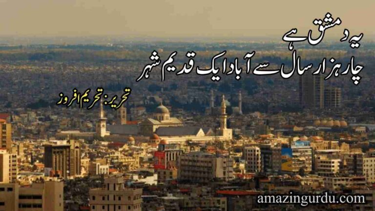 یہ دمشق ہے | چار ہزار سال سے آباد ایک قدیم شہر