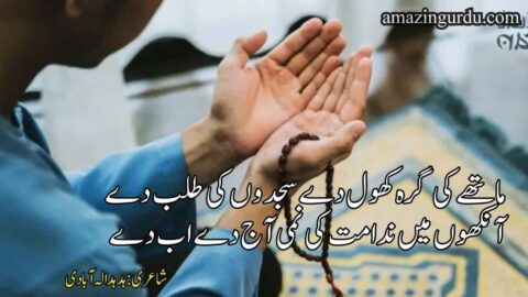 ماتھے کی گرہ کھول دے سجدوں کی طلب دے | دعائیہ شاعری